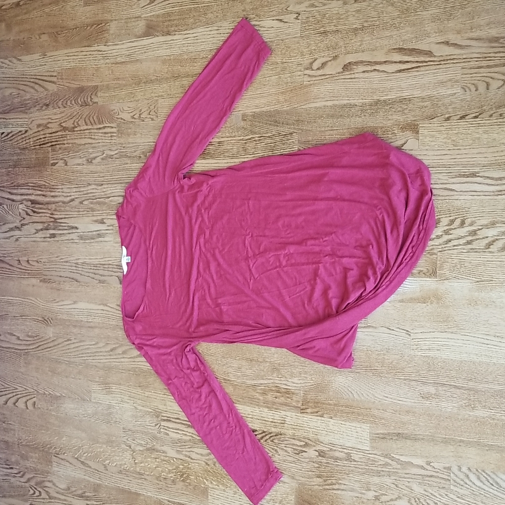 (XL) Studio M Rayon Blend Long Sleeve Top Casual Casual Contemporary